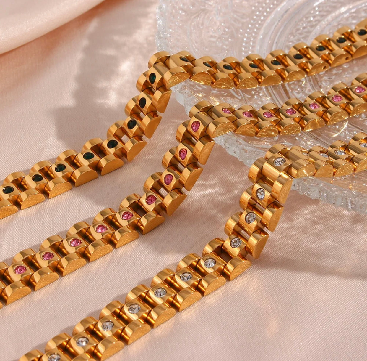 CHUNKY WATCHBAND CHAIN BRACELET