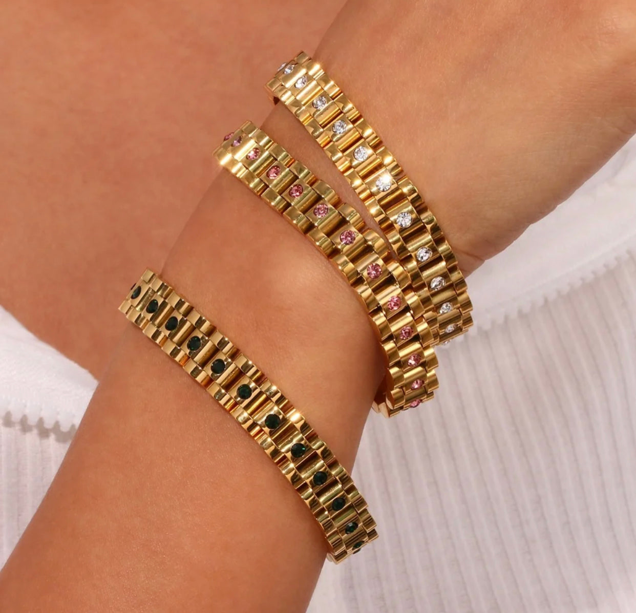 CHUNKY WATCHBAND CHAIN BRACELET