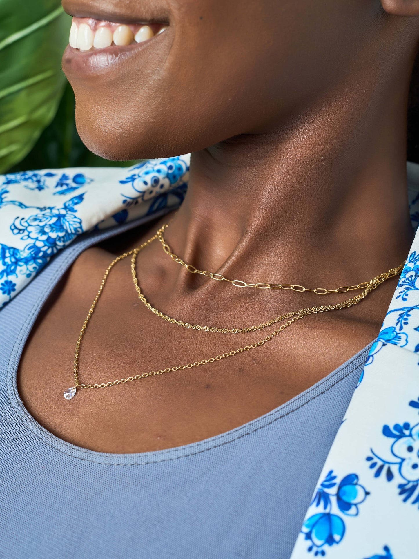 NAOMI THREE LAYER NECKLACE