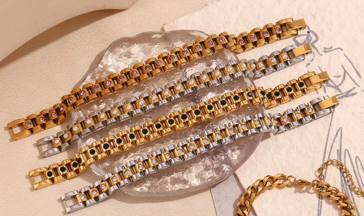 CHUNKY WATCHBAND CHAIN BRACELET