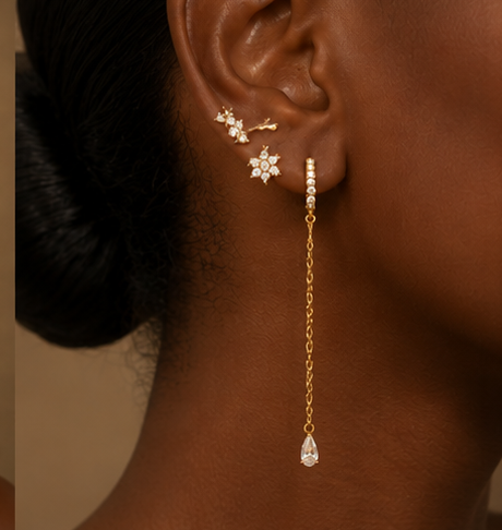 Luxe Muse 8-Piece Earring Stack