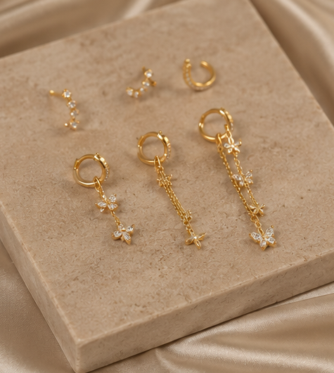 Luxe Celestial 6-Piece Earring Stack