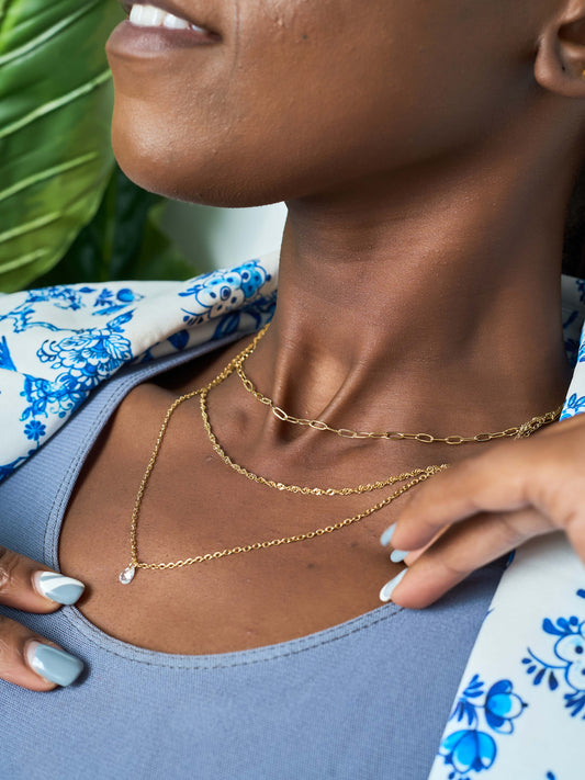 NAOMI THREE LAYER NECKLACE