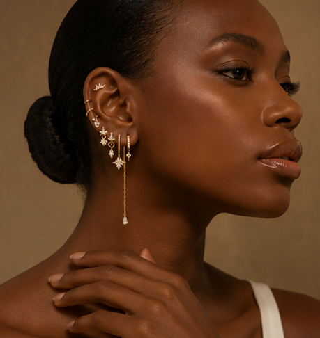 Luxe Muse 8-Piece Earring Stack