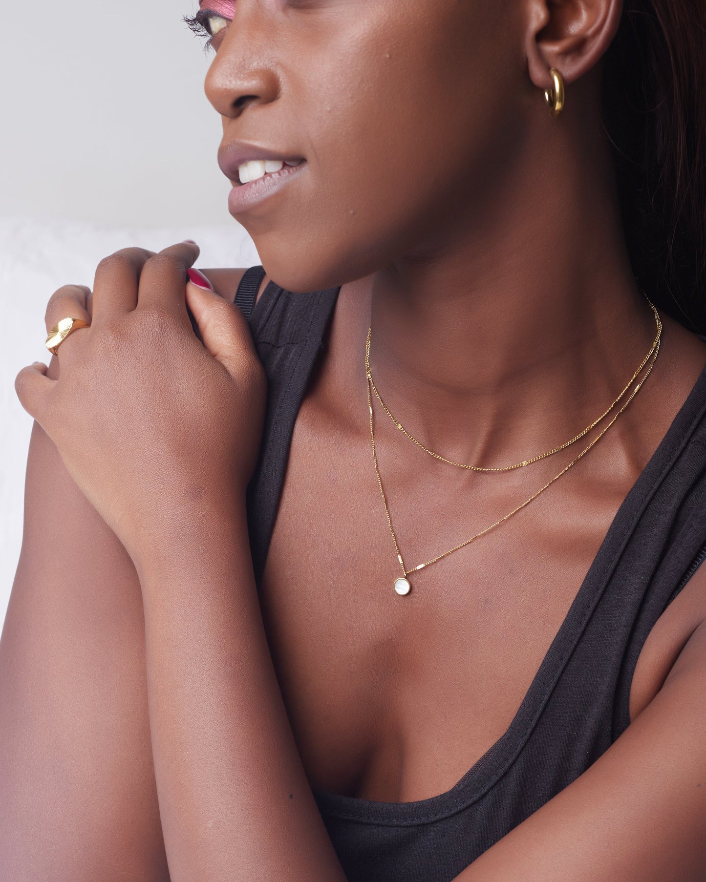 Seren 18K Gold Minimalist Necklace