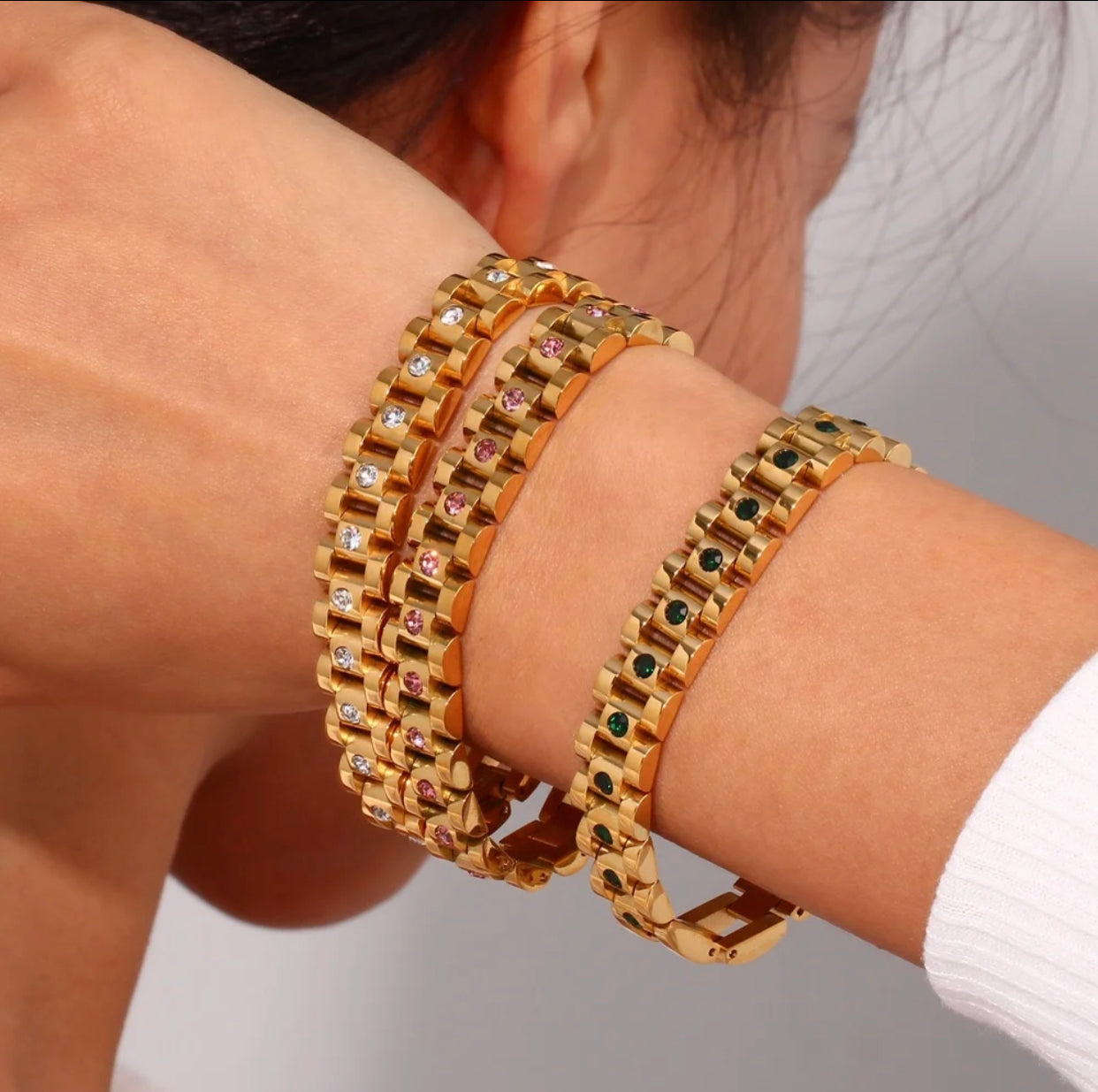 CHUNKY WATCHBAND CHAIN BRACELET
