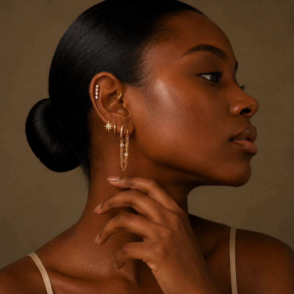 Luxe Celestial 6-Piece Earring Stack