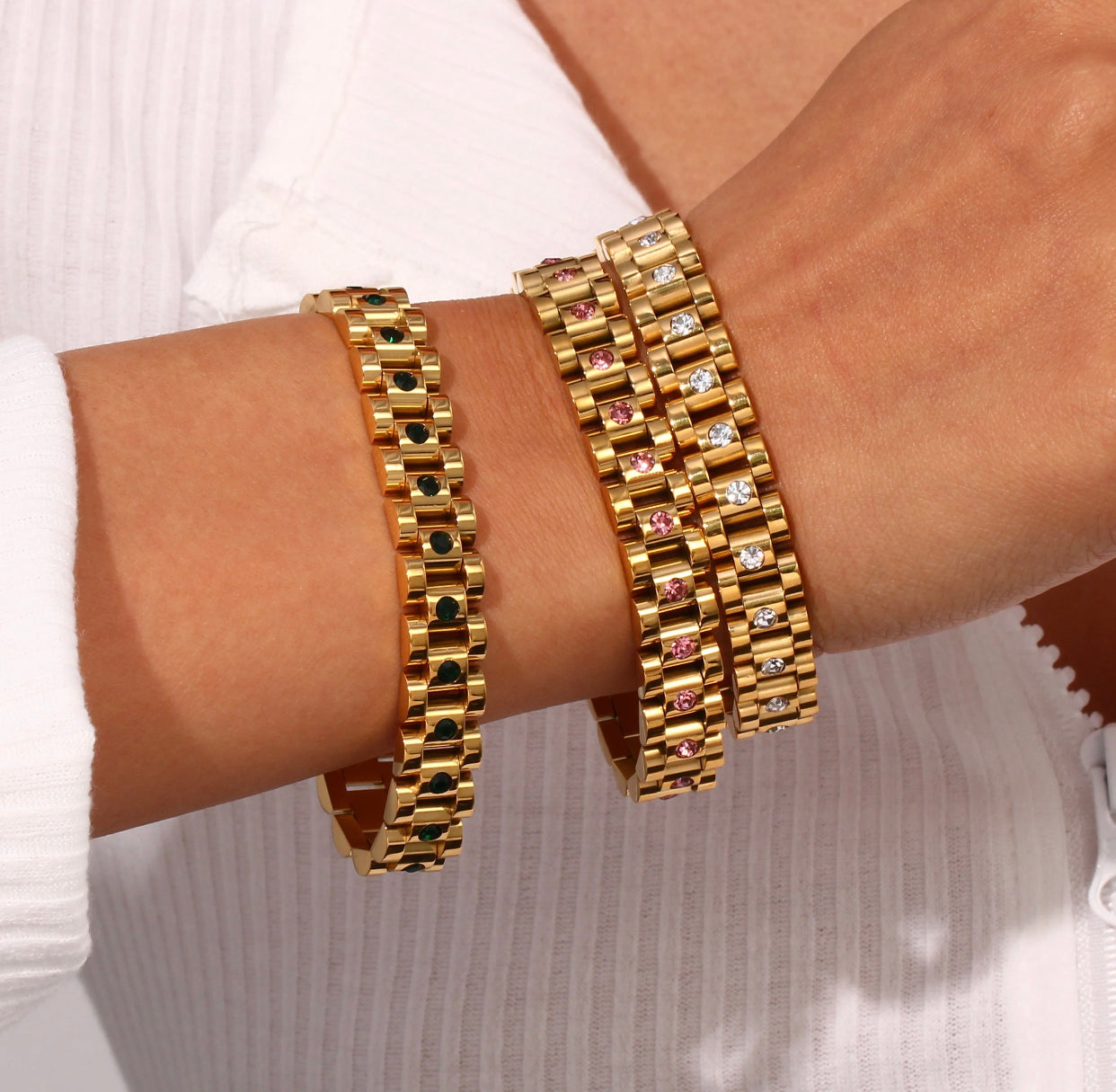 CHUNKY WATCHBAND CHAIN BRACELET