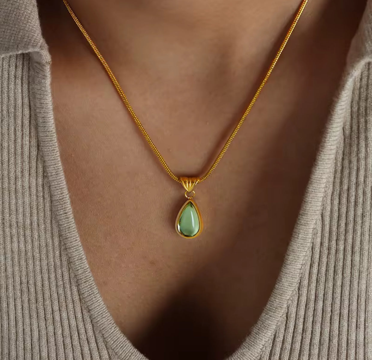 Aurora 18K Gold Waterproof Necklace