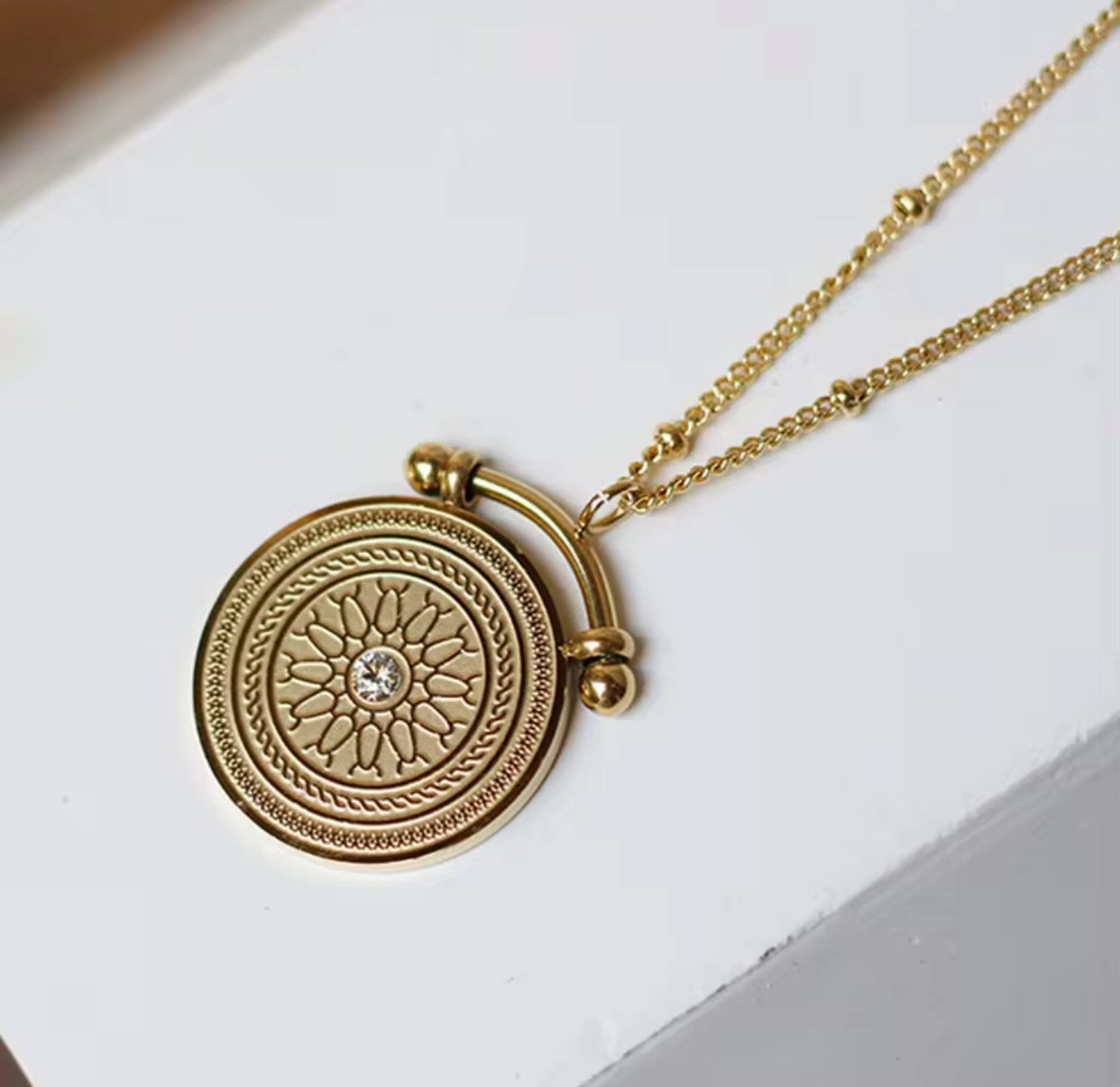 Opaline 18K Gold Coated Necklace