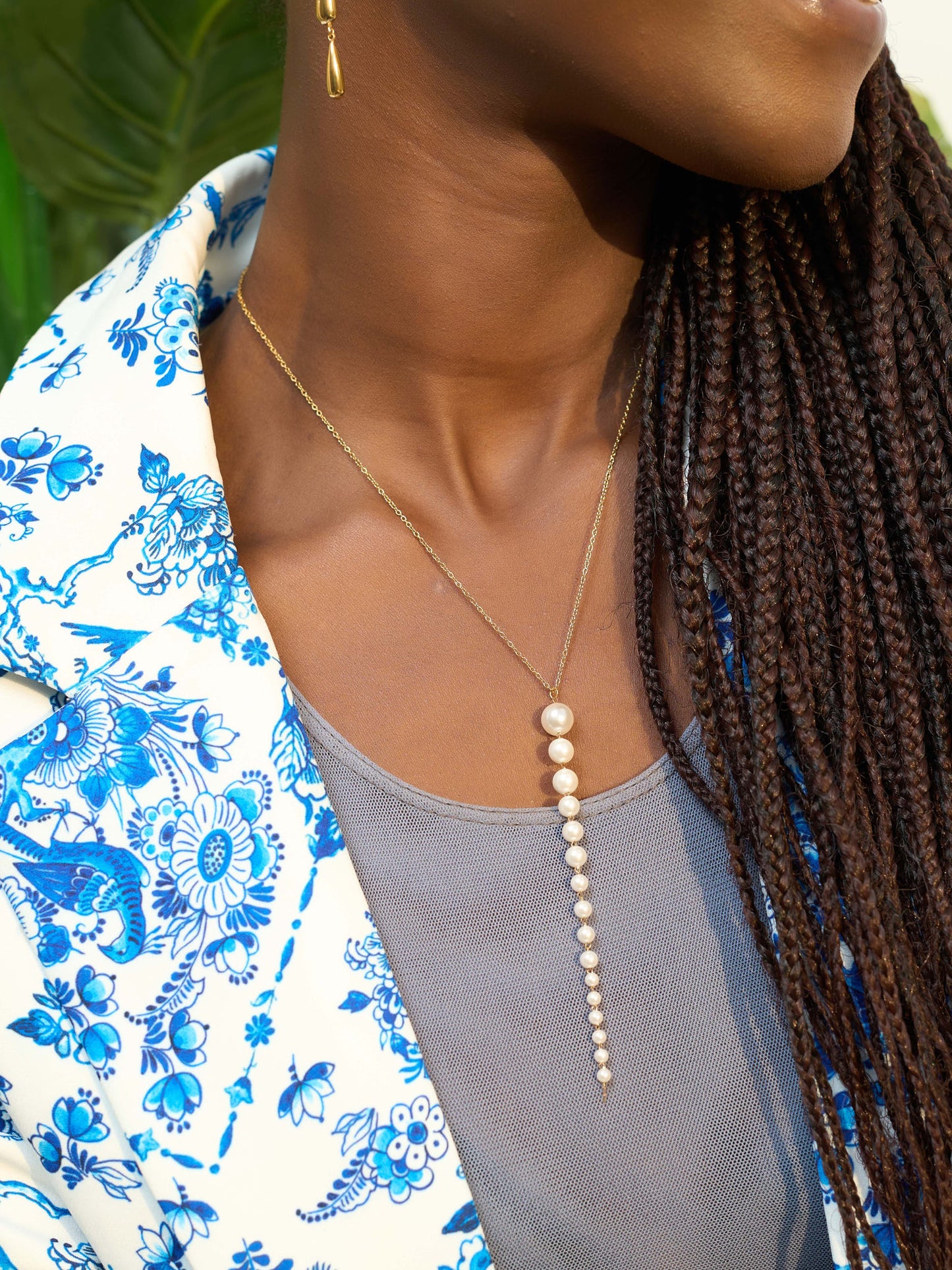 CLAVICLE PEARL NECKLACE